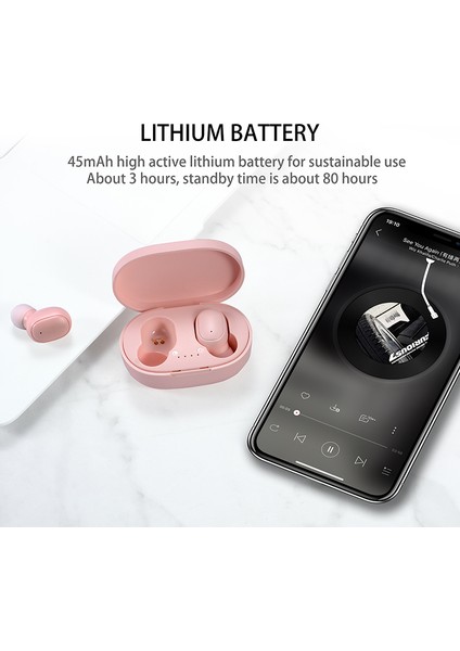 Orijinal A6S Tws Kulaklık Kablosuz Kulaklık Bluetooth Kulaklık Spor Stereo Fone Bluetooth Kulaklık Xiaomi Huawei iPhone Için (Yurt Dışından)