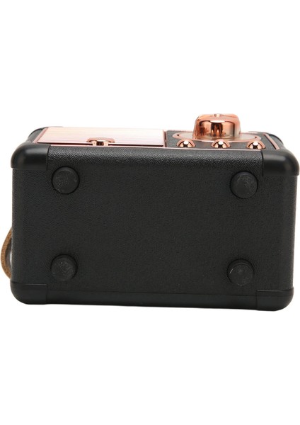 Vintage Hoparlör, Oda Dekoru Için Retro Bluetooth Hoparlör Uzun Pil Ömrü (Siyah) (Yurt Dışından)