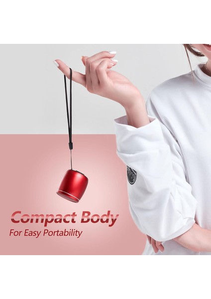 Küçük Bluetooth Hoparlör, Mini Taşınabilir Kablosuz Hoparlör, Keskin Bas Zengin Ses Stereo Eşleştirme, Elde Taşınabilir Cep Boyutu 10H Çalma Süresi Yürüyüş Için Dahili Mikrofon Bis (Yurt Dışından)