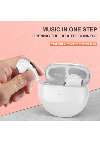 Yeni Pro6 Kablosuz Bluetooth Kulaklık Stereo Binaural Tws Inear Macaron J6 6. Nesil Bluetooth Kulaklık (Yurt Dışından)