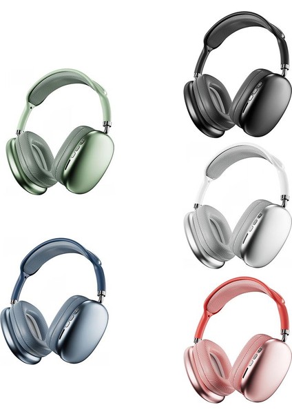 P9PROMAX Bluetooth Uyumlu Kulaklıklar Kulak Üstü Kablosuz Mikrofonlu Kulaklıklar Hafif Kulaklık (Yurt Dışından)