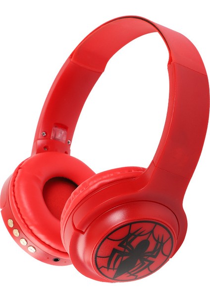 Marvel Demir Adam Bluetooth Kulaklıklar Kulak Üstü Kablosuz Stereo Kulaklık Karikatür Örümcek Adam Demir Adam Kaptan Mikrofon ile (Yurt Dışından)