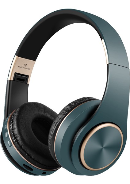 Mp3 Çalar Gürültü Önleyici Kulaklıklar Blutooth T8 Ses Kablosu ile Katlanabilir Bluetooth Kulaklık Hedset Kulaklık Büyük Kulak Telefonları (Yurt Dışından)