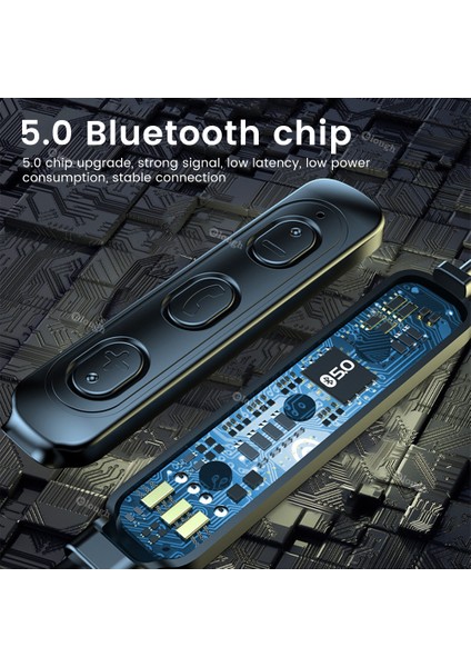 Boyun Bantlı Kulaklık Kablosuz Kulaklıklar Bluetooth 5.0 Mikrofon ile Manyetik Spor Su Geçirmez Tws Kulakiçi Blutooth Kulaklık (Yurt Dışından)