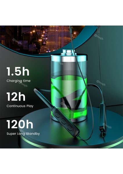 Boyun Bantlı Kulaklık Kablosuz Kulaklıklar Bluetooth 5.0 Mikrofon ile Manyetik Spor Su Geçirmez Tws Kulakiçi Blutooth Kulaklık (Yurt Dışından)