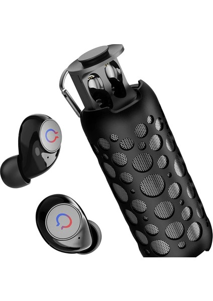 2 In 1 Kablosuz Kulaklık Tws Bluetooth Kulaklık Rgb Hoparlör Spor Mikrofonlu Kulaklık Stereo Müzik Kulakiçi Açık Hoparlörler (Yurt Dışından)