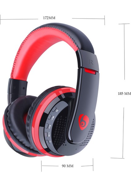Nvahva Bas Bluetooth Kulaklık Kulaklık, Kulak Üstü Bluetooth Kablosuz Kulaklık Auriculares 3.5mm Aux Tf Kart Müzik Fm Radyo (Yurt Dışından) fırsatları