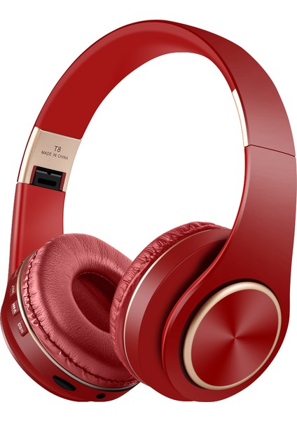 Mp3 Çalar Gürültü Önleyici Kulaklıklar Blutooth T8 Ses Kablosu ile Katlanabilir Bluetooth Kulaklık Hedset Kulaklık Büyük Kulak Telefonları (Yurt Dışından)