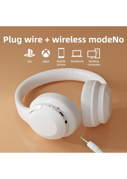 Kablosuz Kulaklık Bluetooth Kulaklık 5.3 Katlanabilir Kulaklık Spor Kulaklık Oyun Telefonu Fone Bluetooth Kulaklık (Yurt Dışından)