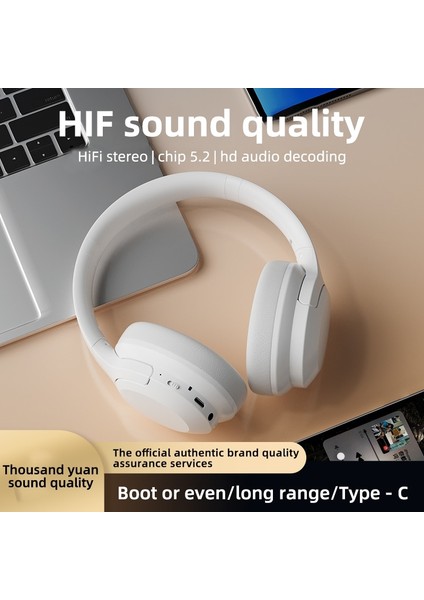 Kablosuz Kulaklık Bluetooth Kulaklık 5.3 Katlanabilir Kulaklık Spor Kulaklık Oyun Telefonu Fone Bluetooth Kulaklık (Yurt Dışından)
