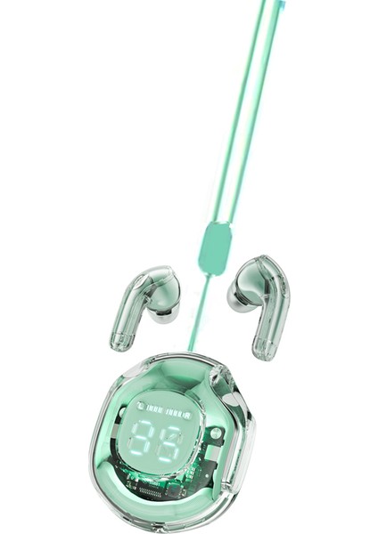 T8 Tws LED Dijital Ekran ile Bluetooth Kulaklık Hifi Enc Bt 5.3 Xiaomi Huawei iPhone Için Kablosuz Kulak Kulaklık Kulaklık (Yurt Dışından)