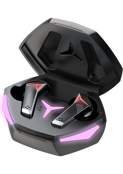T33 Tws Oyun Kablosuz Bluetooth Kulaklık Düşük Gecikme Ses Kalitesi Mikrofonlu Tekli Kulaklıklar Dijital Ekran Fone Bluetooth Kulaklıklar (Yurt Dışından)