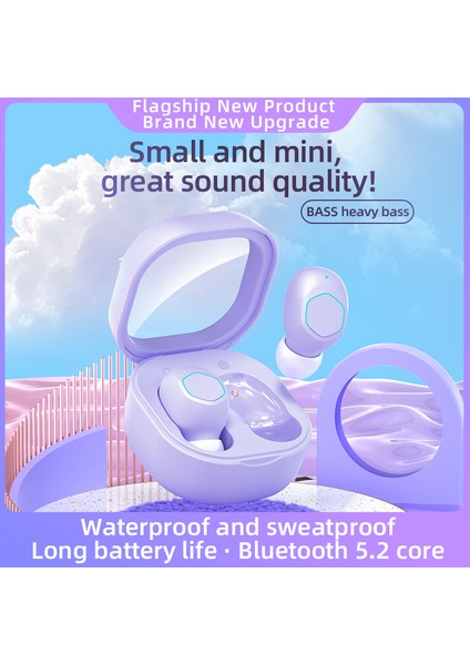 M21 Tws Bluetooth 5.2 Kulaklık Kablosuz Earpoddings Kulak Içi Stereo Eller Serbest Hd Çağrı Hıfı Kulaklık Kulakiçi Mikrofonlu 2023 (Yurt Dışından)