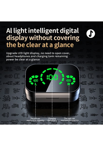 Yeni Tws YD03 Kablosuz Kulaklık Bluetooth 5.3 Yüksek Sadakat Stereo Hd Dijital Ekran Su Geçirmez Oyun Mikrofonlu Kulaklık (Yurt Dışından) fiyatları