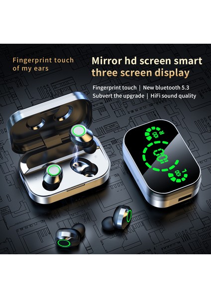 Yeni Tws YD03 Kablosuz Kulaklık Bluetooth 5.3 Yüksek Sadakat Stereo Hd Dijital Ekran Su Geçirmez Oyun Mikrofonlu Kulaklık (Yurt Dışından) modelleri