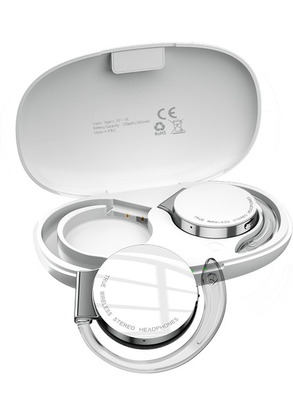 F2 Tws Bluetooth Mikrofonlu Kulaklık Spor Kulak Kancası LED Ekran Kablosuz Kulaklıklar Hifi Stereo Kulakiçi (Yurt Dışından)