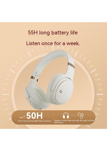 Havit Kulaklık H630BT Kulaklık Kablosuz Bluetooth Kulaklık Tws Kulakiçi Aşırı Kulak Gürültü Azaltma Adam Müzik Oyun Dizüstü Pc Hediye (Yurt Dışından)