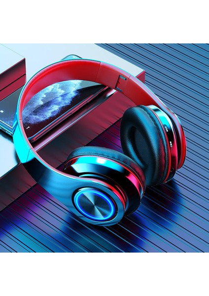 Kulak Üstü Kablosuz Kulaklık Gürültü Azaltma Kulaklık Kırmızı Kablosuz Kulaklık Soğuk Kırmızı Siyah Renk Handsfree Bluetooth Kulaklıklar (Yurt Dışından) fiyatları