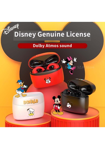 Yeni Disney X23 Klipsli Kulaklıklar Kablosuz Bluetooth 5.3 Hifi Çevresel Ses Kulaklık Uzun Pil Ömrü Giymek Rahat (Yurt Dışından)