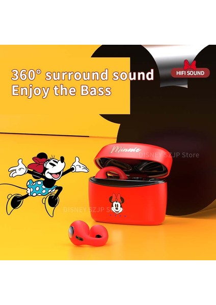Yeni Disney X23 Klipsli Kulaklıklar Kablosuz Bluetooth 5.3 Hifi Çevresel Ses Kulaklık Uzun Pil Ömrü Giymek Rahat (Yurt Dışından)