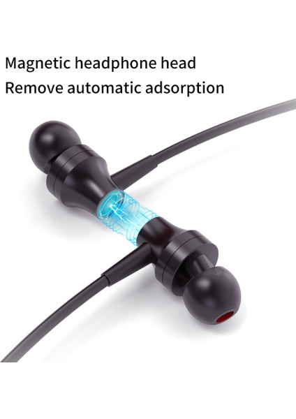 Kablosuz Kulaklık Bluetooth 5.0 Kulaklık Hifi 9d Stereo Boyun Asılı Spor Kulaklık Desteği Bluetooth Tf Kart Fm Ses Çalma (Yurt Dışından)