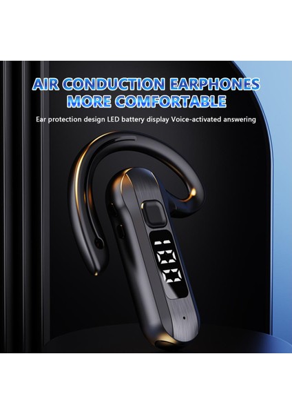 Ipx5 Bluetooth 5.2 Kablosuz Iş Kulaklığı 20 Saat Uzun Pil Ömrü Büyük Kapasiteli, Mikrofonlu Tek Taraflı Kulaklık (Yurt Dışından) fırsatları