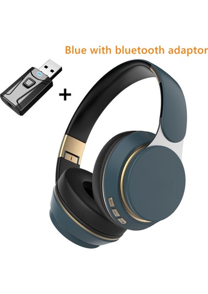 Kablosuz Tv Kulaklık Bluetooth 5.0 USB Adaptörü Stereo Kulaklık Katlanabilir Kask Mikrofonlu Tekli Kulaklıklar Samsung Xiaomi Tv Pc Müzik (Yurt Dışından)
