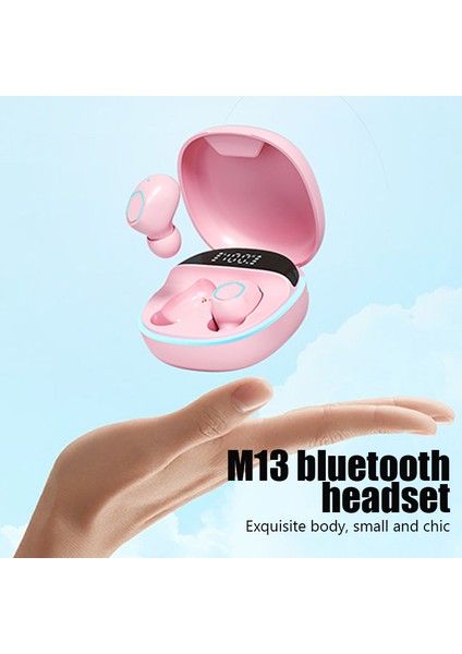 Yenı M13 Tws Kablosuz Kulaklık Bluetooth 5.2 Kulaklık Kulak Hifi Stereo Mikrofonlu Kulaklık Su Geçirmez Kulaklıklar Bas Müzik Kulaklık (Yurt Dışından) fırsatları