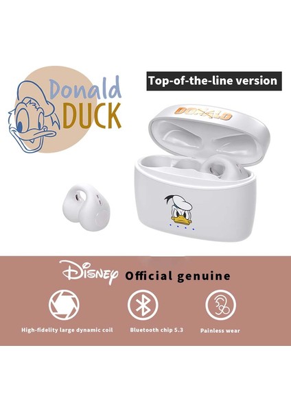 Yeni Disney X23 Klipsli Kulaklıklar Kablosuz Bluetooth 5.3 Hifi Çevresel Ses Kulaklık Uzun Pil Ömrü Giymek Rahat (Yurt Dışından)