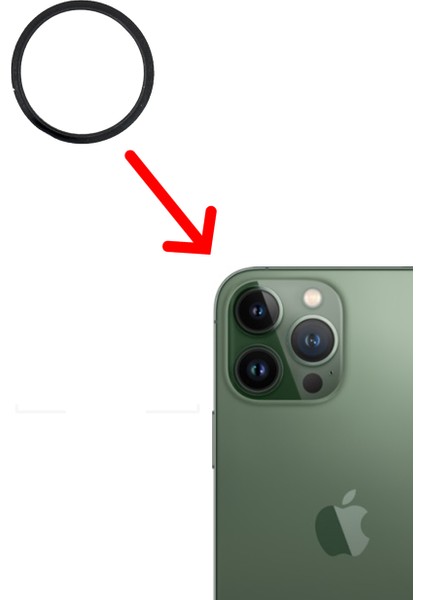 Iphone 13 Pro Max Sıvı ve Toza Dayanıklı Arka Kamera Halkası