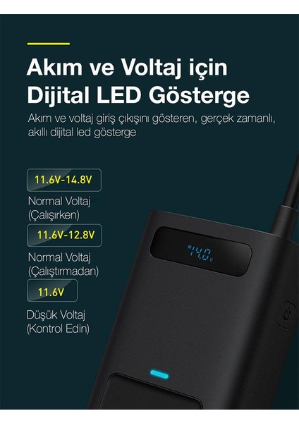 5in1 150W Ac 220V Araç Içi Çakmaklık Girişli Priz ve Elektrik Çevirici Inverter, 2x Ac, 2x Type C VE1X USB