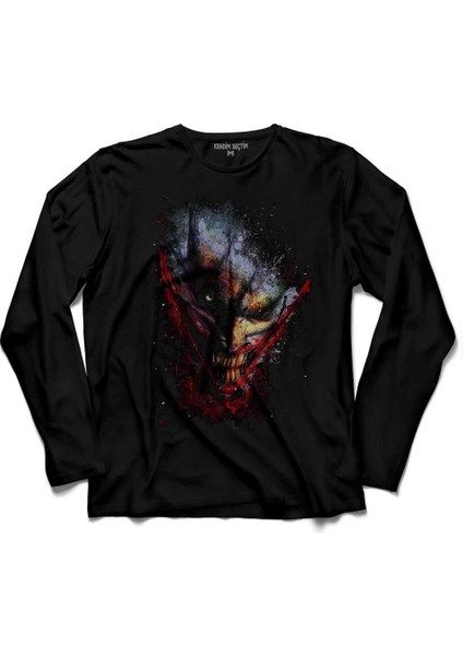 Batman Kara Şovalye New Joker Dark Knıght Uzun Kollu Tişört