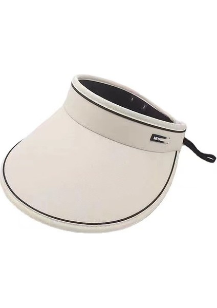 Boş Güneşlik Şapka Kadın Yaz Güneş Koruyucu Şapka 2023 Yeni Kapak Yüzü Anti-Uv Bisiklet Anti-Üfleme (Yurt Dışından)