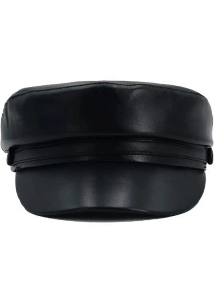 Kadın Vegan Deri Kaptan Şapka fiyatları