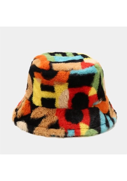 Kadın Renkli Peluş Bucket Şapka fiyatları