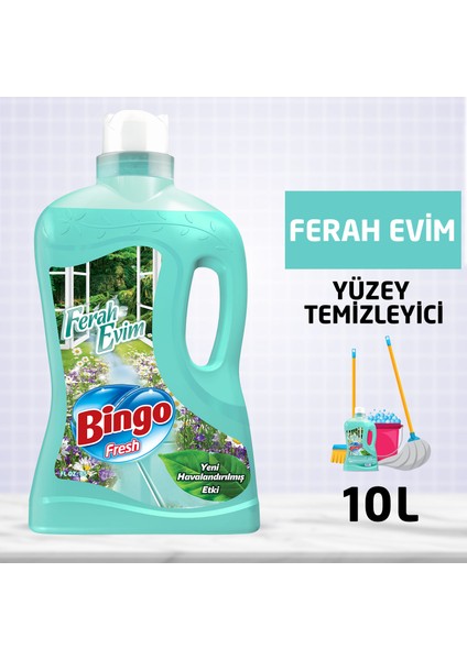 Fresh Yüzey Temizleyici 2,5 Lt Ferah Evim Ekonomi Paketi 4'lü