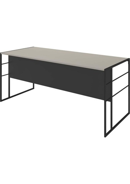 Cage 180 cm Beyaz Çalışma Ofis Masa Takım (Beyaz/siyah) fiyatları