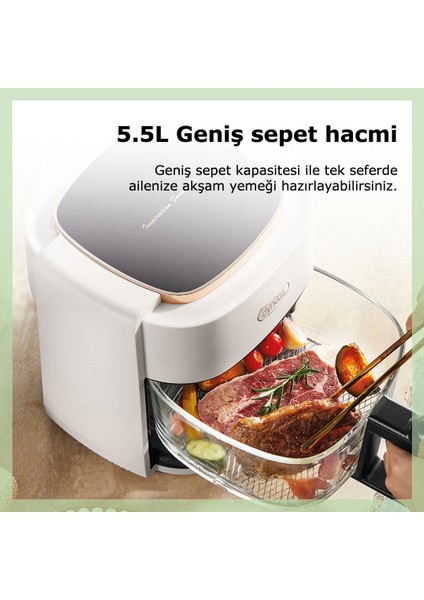 Elite 5.5l Cam Sepetli Airfryer