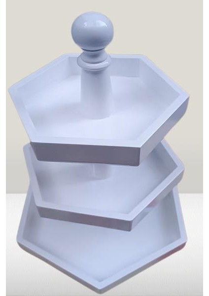 Dekoratif Sunumluk Kuruyemişlik Ahşap Mdf Parlak Beyaz fırsatları