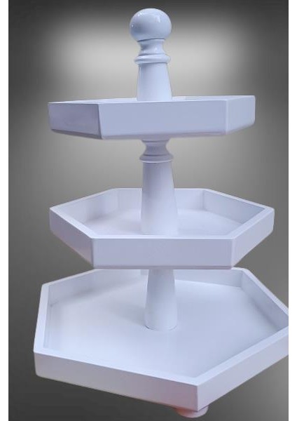 Dekoratif Sunumluk Kuruyemişlik Ahşap Mdf Parlak Beyaz indirimleri