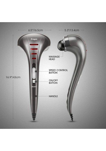 ERG-721 Percussion Çift Başlıklı Vücut Masaj Aleti