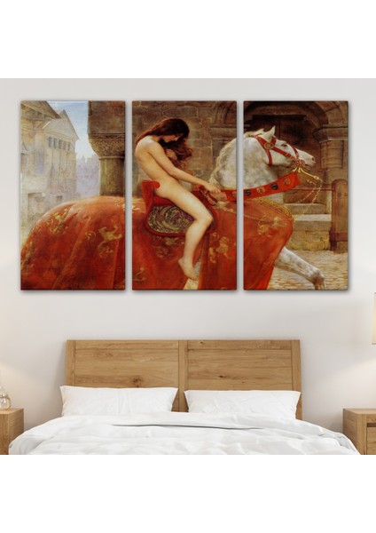 Lady Godiva Tablosu - At Üstünde Çıp Lak KADIN-6583