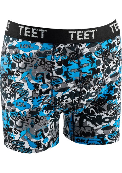 Juan Raul Erkek Boxer Pamuklu Desenli 4'lü Premium Set modelleri