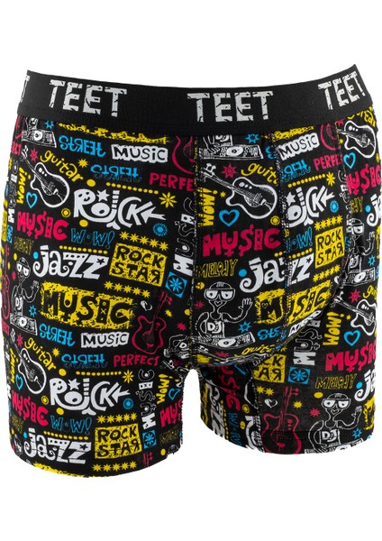 Juan Raul Erkek Boxer Pamuklu Desenli 4'lü Premium Set fırsatları