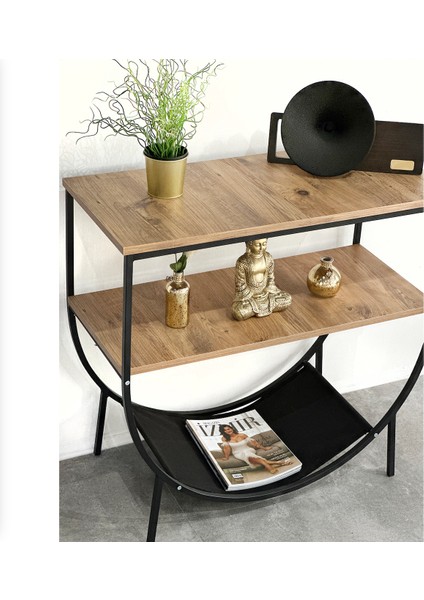 Dresuar Metal Raf Salon Konsol Mobilya 5163