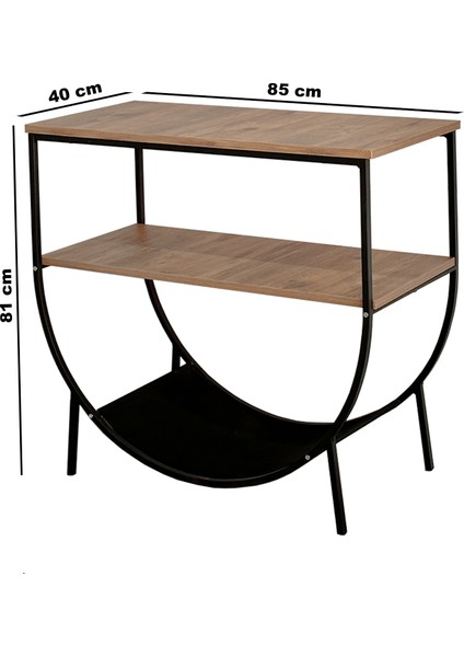 Dresuar Metal Raf Salon Konsol Mobilya 5163