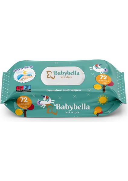 Babybella Fresh Islak Mendil 72 Yaprak 12'li Set