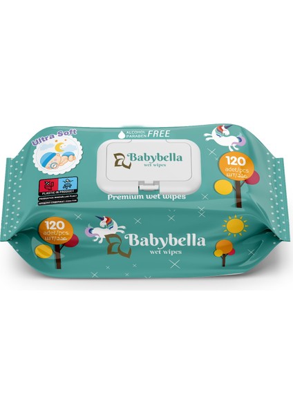Babybella Fresh Islak Mendil 120 Yaprak 12'li Set