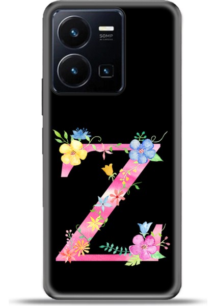 Vivo Y22S Kılıf Esnek Silikon Kamera Koruma Kişiye Özel Harfler Kai - Z Harfi