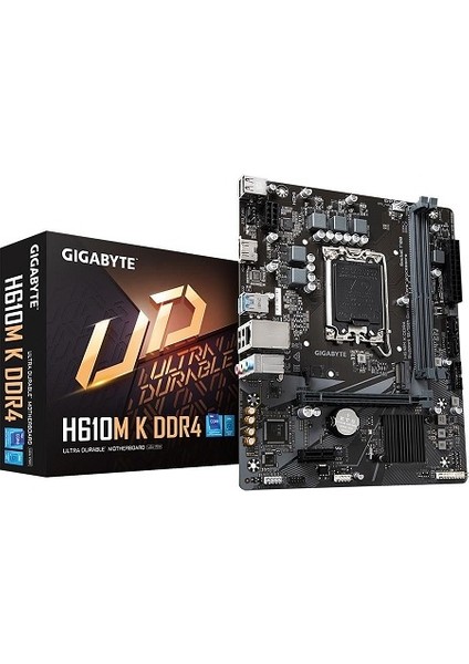 Gıgabyte Intel H610M-K Ddr4 3200(OC) HDMI M.2 1700P USB 3.2 Gen1 (12-13. Nesil)